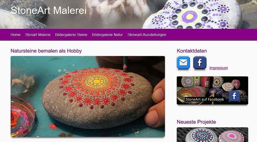 StoneArt, Dekosteine, Mandalasteine, Flussteine